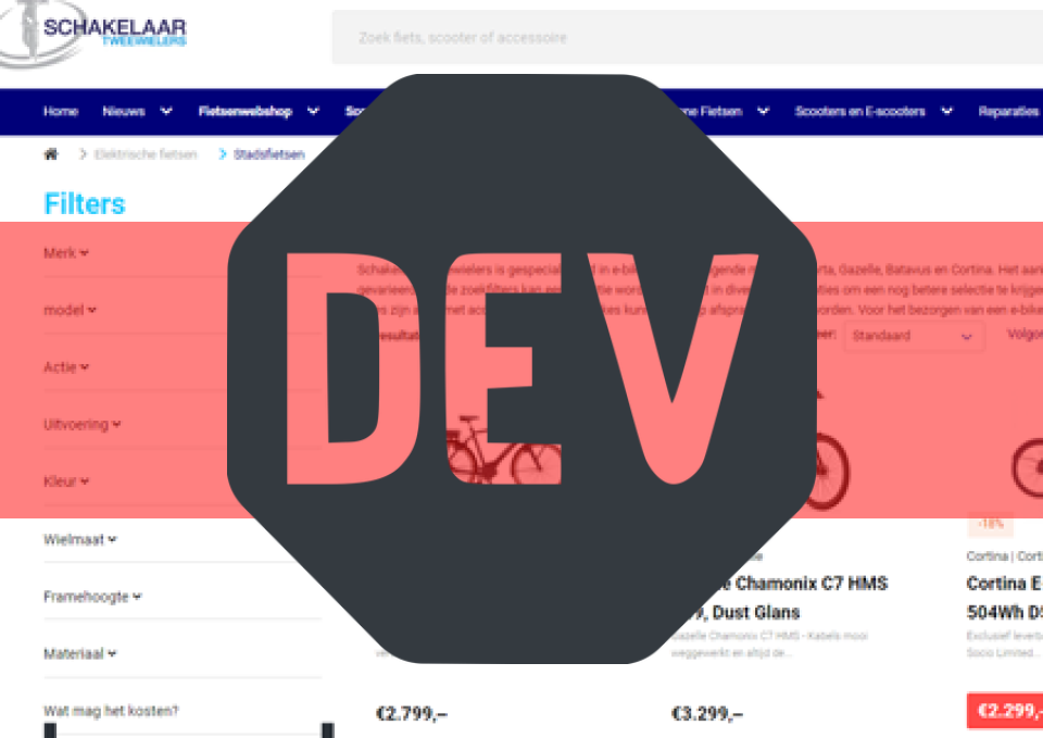 Site Update: Bekijk actuele winkelvoorraad